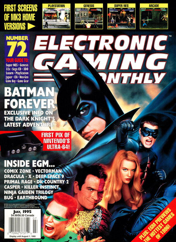 Electronic Gaming Monthly Issue 072 (July 1995) cover